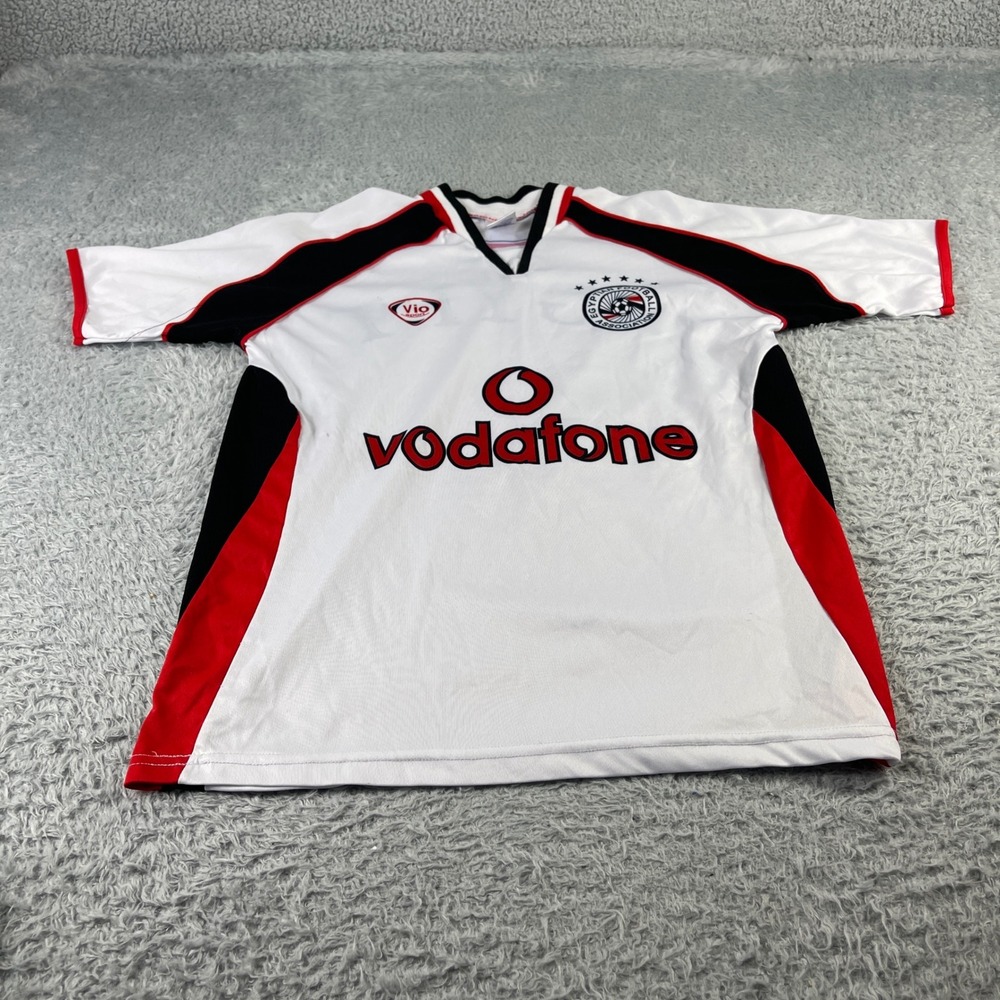 Vio Sport Egypt National Football Team Jersey Vodafone Soccer Shirt White Mens S